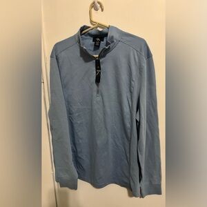 Calvin Klein men's blue 1/4 zip pullover sweater light blue size L new